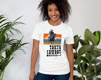 TOKYO COWBOY White Unisex t-shirt