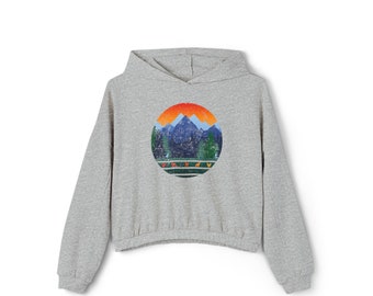 Sudadera con capucha elegante al aire libre para amantes del camping, regalo para mamá pollita, sudadera con capucha Sunset, regalo para el día de la madre para amantes del pollo