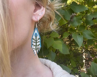 Handmade artisan beaded earrings