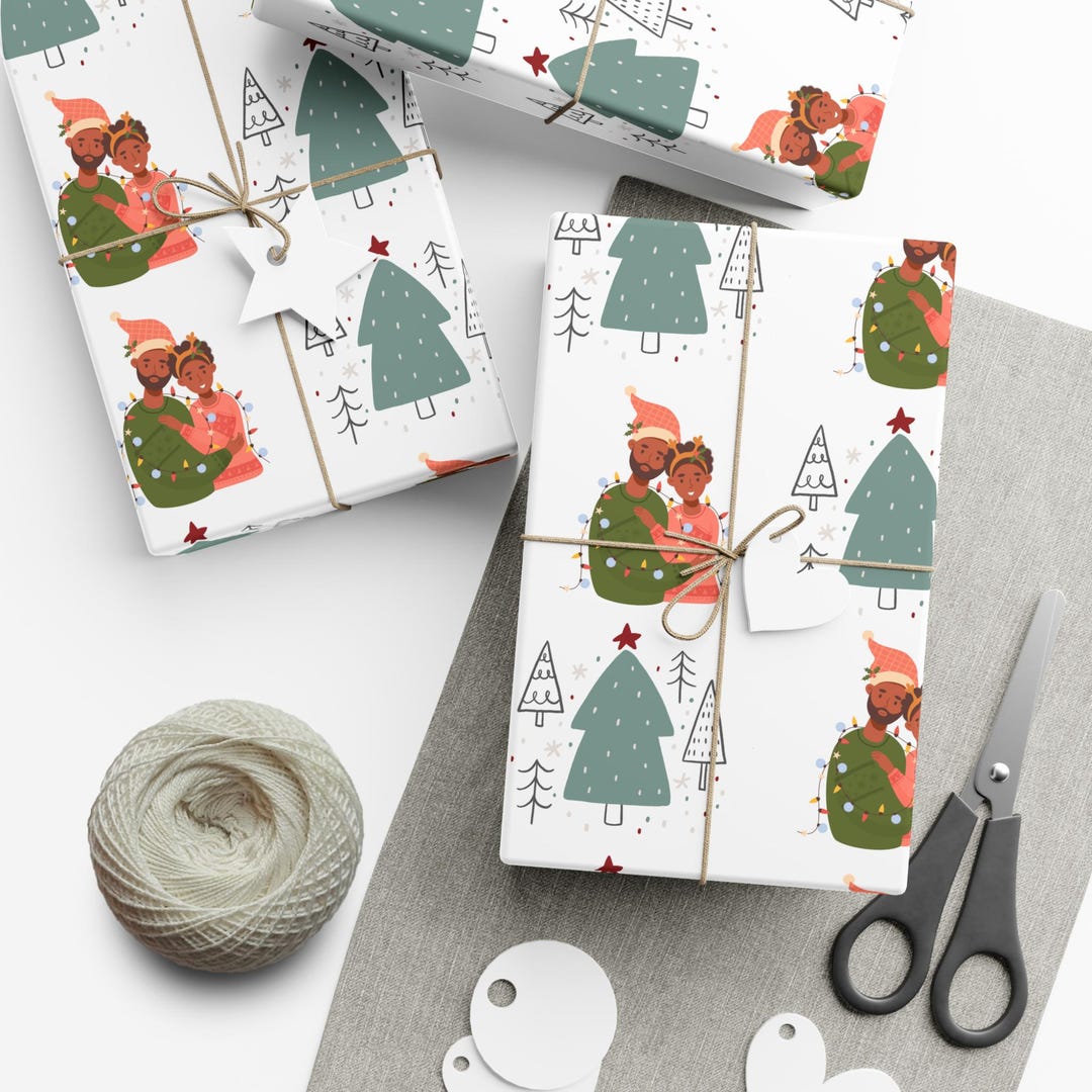 Festive Gift Wrap Paper - Holiday Cheer for Gifts, Christmas Wrap ...