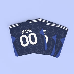 Personalisierter Man Utd Football Away Style Untersetzer, 9 cm x 9 cm MDF Kork-Rückseite Fußballfan Geschenk