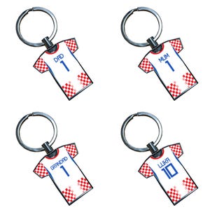 Personlig nyckelring i metall för Kroatiens fotbollströja | VM-fanpresent bild 4