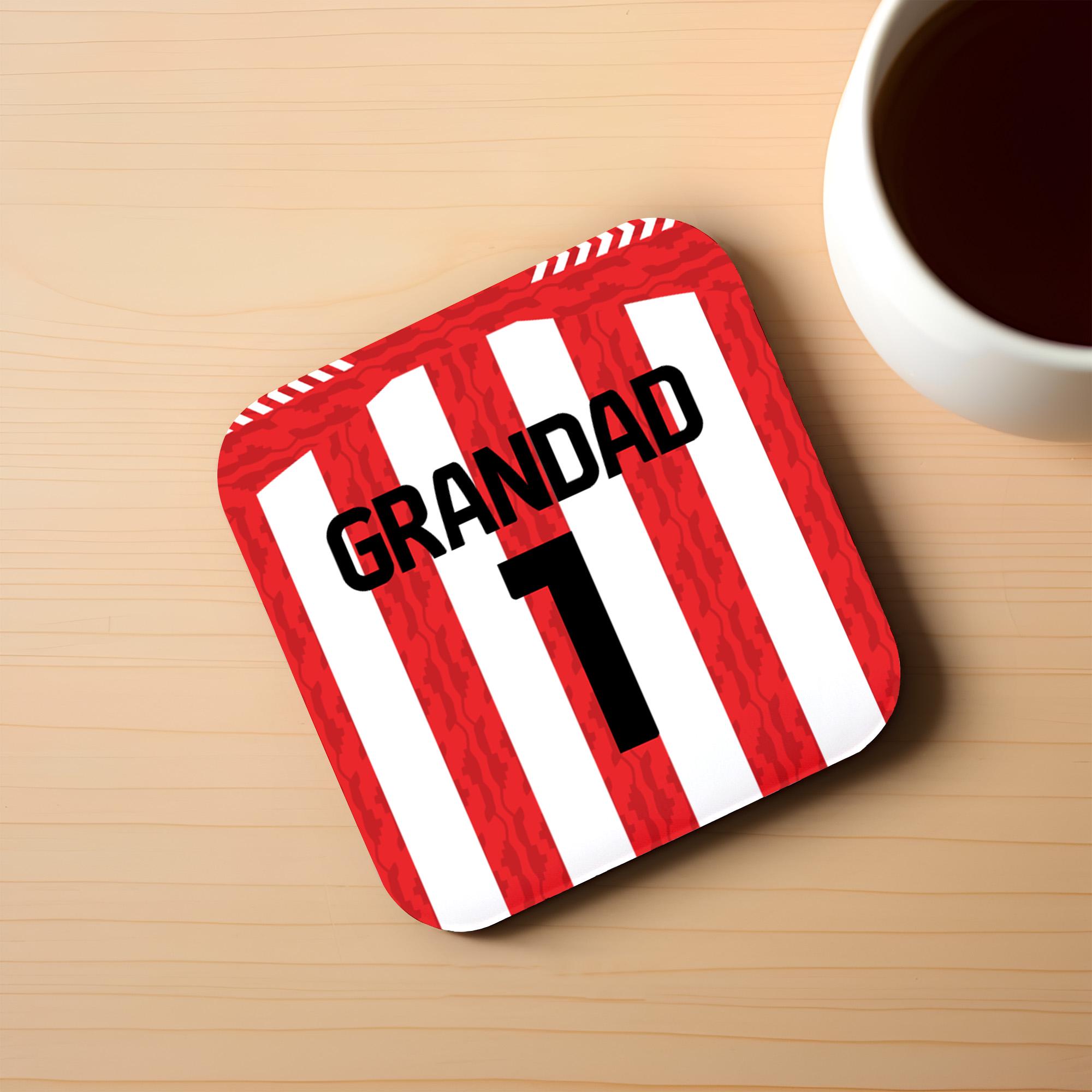 Sottobicchieri In Vetro Personalizzati Unigift – Sunderland Football Club – Con Nome E Messaggio – Regalo Originale