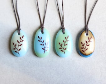 Leaf Branch Necklace, leaves and twig pendant, leaf jewelry, botanical necklace, nature lover gift, teacher gift sister, olive leaf necklace