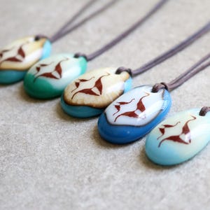 Herons Necklace, blue heron jewelry, mom from daughter, mother to be gift, cadeau maman, Mother's Day gift, baby shower gift image 1