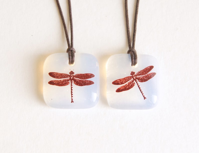 Dragonfly Necklace, dragonfly jewelry, gift for niece, big sister gift, dragonfly wings, dragon fly image 5