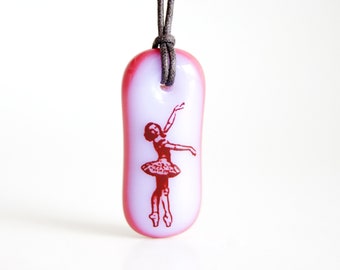 Ballerina Necklace, dance teacher ballet gifts, ballet lover daughter granddaughter necklace, ballerina charm dancer pendant, ballet jewelry