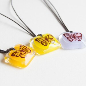 Monarch Butterfly Necklace, gift for Mom, Mom from daughter, multicolor necklace, insect jewelry, Monarch necklace,  butterfly wings,
