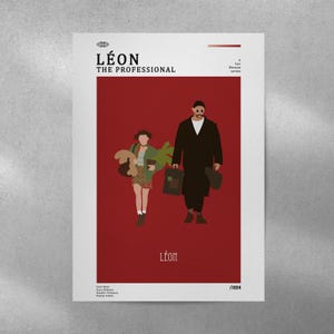 Leon: The Professional Movie Poster, Leon The Professional Wall Decor, Leon The Professional Poster Print, Vintage Retro Art Print