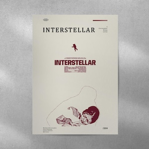 Interstellar Movie Poster, Interstellar Wall Decor, Interstellar Poster Print, Interstellar High Quality Poster, Vintage Retro Art Print