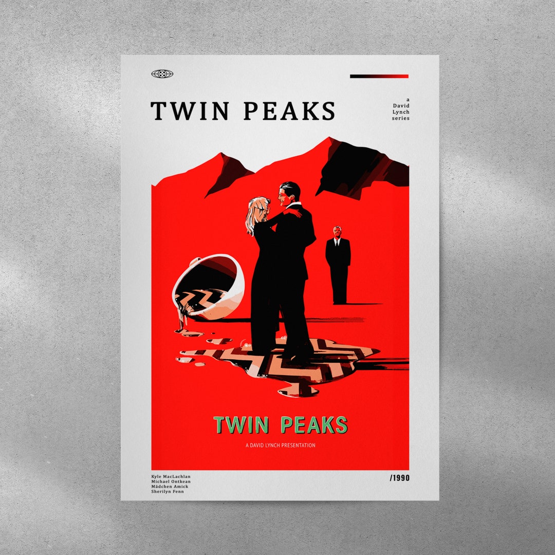 Twin Peaks Movie Poster, Twin Peaks Wall Decor, Twin Peaks Poster Print, Vintage Retro Art Print