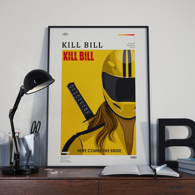 Kill Bill Movie Poster, Kill Bill Wall Decor, Kill Bill Poster Print ...