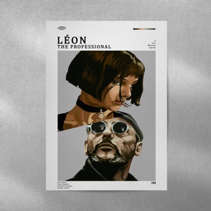 Leon: The Professional Movie Poster, Leon The Professional Wall Decor, Leon The Professional Poster Print, Vintage Retro Art Print