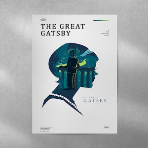 The Great Gatsby Poster, The Great Gatsby Wall Decor, The Great Gatsby Poster Print, Vintage Retro Art Print