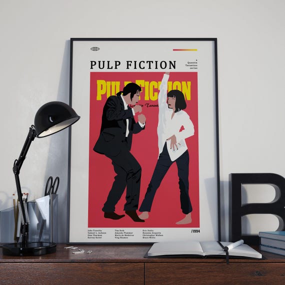 Pulp Fiction Movie Poster, Pulp Fiction Wall Decor,pulp Fiction