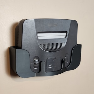 Nintendo 64 Console Wall Mount (Downward facing controller port access)