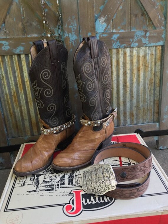 ladies leather western boots