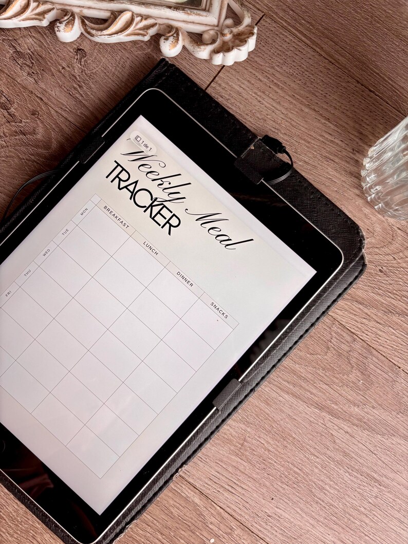 Minimalist Weekly Meal Planner Printable PDF, Grocery List & Meal Prep ...