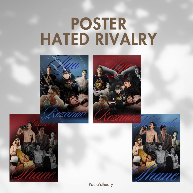 Heated Rivalry Posters | Ilya and Shane Hockey Romance Art | MM Bookish ...