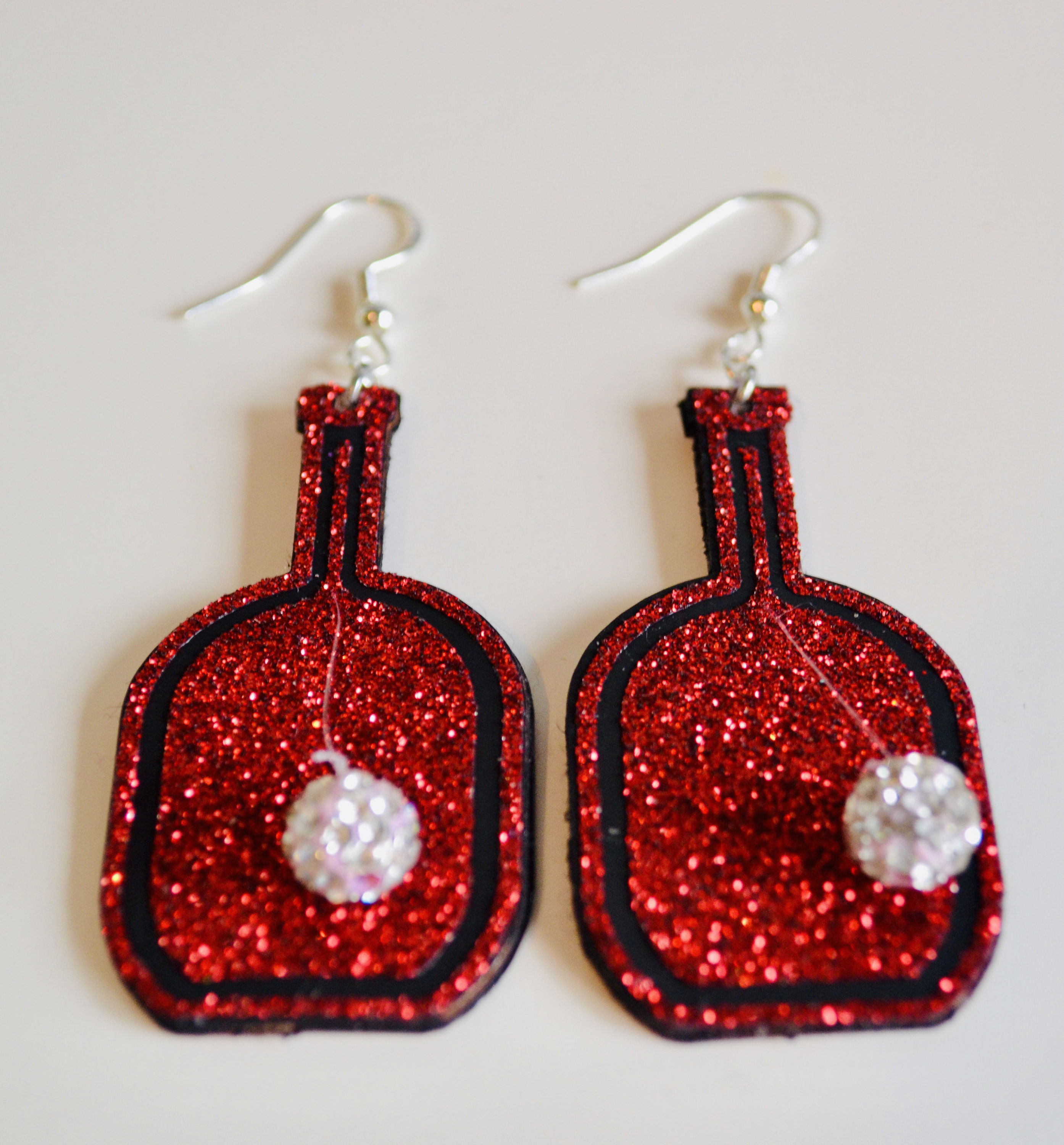 Fun action Pickleball Earrings with dangling moving pickleball bead for the Pickleball enthusiast or Pickleball player in your life.