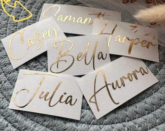 Personalized name wall stickers, lettering, wedding stickers
