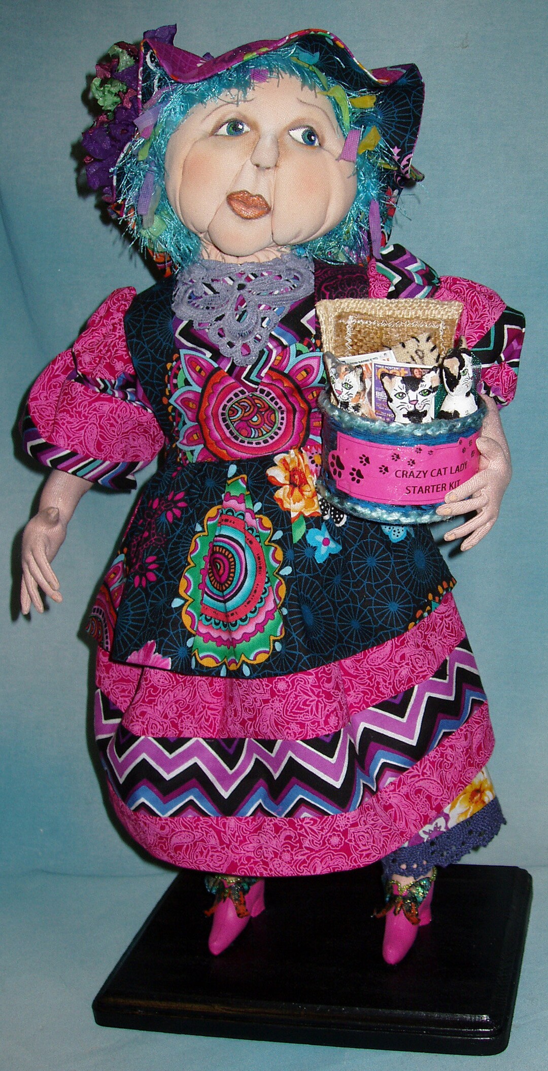 Cat lady doll on sale