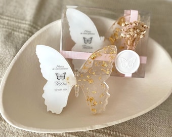 Favor de Quinceañera Personalizado, Favores de Fiesta de Mariposas de Quinceañera, Dulces 16 Favores, Imán de Mariposa, Dulces 16 Regalos, Mis Quince Años