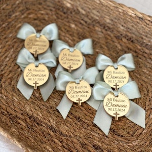 Personalized Baptism Favor Tag, Cross Baptism Name Tag, Lettering Name Logo, Christening Favors Tag, Thank You Tag, Acrylic Mirror Favor Tag