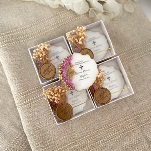 Baptism Favors, Personalized Baptism Gift for Girl and Boy, Christening Favors for Guests, Baptism Magnet, Mi Bautizo, First Communion Gifts