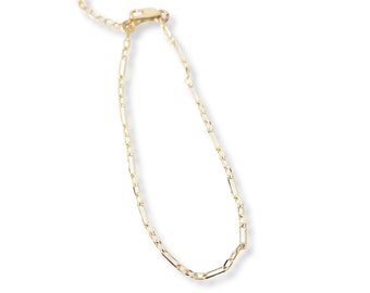 Delicate Paperclip Chain Bracelet