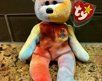Rare coloration Peace Beanie Baby