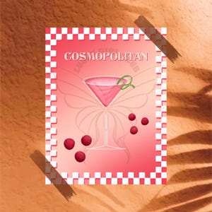 Cosmpolitan Cocktail Poster
