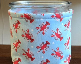 You're My Lobster Weck Jar Cozie