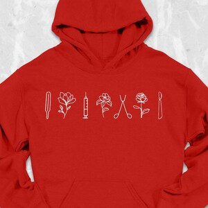 Minimalist Medical Hoodie, Nurse Apparel Hoodie, Doctor Hoodie, Healthcare Hoodie, Nurse Crewneck Gift Nursing School RN Hoodie, Nursing Tee