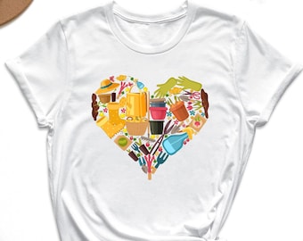 Gardening Tools Heart Shirt, Country Life Shirt, Gift For Gardener, Plant Mom Shirt, Heart Gardening Tshirt, Plant Lady Shirt, Farmer Tshirt