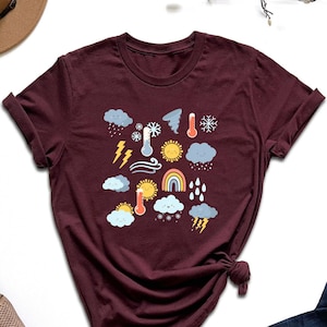 Weather Shirt, Gift For Climatologist, Weather Forecaster Shirt, Meteorologist Graduation Tshirt, Weather Studies Shirt, Weatherwomen Tshirt