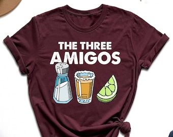 The Three Amigos Shirt, Cinco De Mayo Shirt, Salt Tequila Lime Shirt, Mexican Party Shirt, Fiesta Drinking Tshirt, Tequila Lover Shirt, Girl