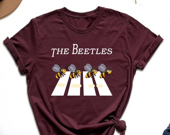 The Beetles Shirt, Funny Bee Shirt, Beekeeper Shirt, Bee And Beetles Shirt, Nature Lover Shirt, Music Lover Tshirt, Gift For Bee Lover, Girl