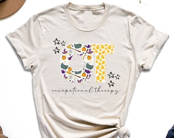 Occupational Therapy Halloween Shirt, Halloween OT Shirt, Spooky OT Shirt, Gift For Occupational Therapist, OT Ghost Pumpkin Shirt, Fall Tee