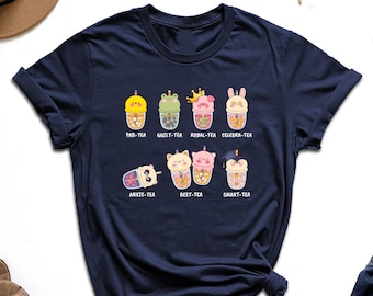 Bubble Tea Shirt, Funny Tea Shirt, Bubble Tea Pun Shirt, Bubble Tea Species Shirt, Women Boba Shirt, Kawaii Tshirt, Gift For Tea Lover, Girl