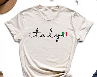 Italy Shirt, Hand Writing Italy Shirt, Italy Travel Shirt, Italy Souvenir Shirt, Italy Trip Shirt, Amalfi Coast Shirt, Italy Lover Gift, Mom