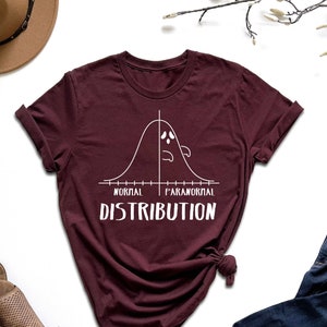 Paranormal Distribution Shirt, Psych Halloween Shirt, Halloween Data Analyst Shirt, Data Pun Tee, Math Teacher Tshirt, Gift For Psychologist