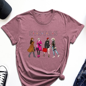 Sistas Shirt, African American Women Shirt, Afro Queen Tshirt, Gift For Besties, Summer Girlfriends Shirt, Sistas Holiday Shirt, Melanin Tee