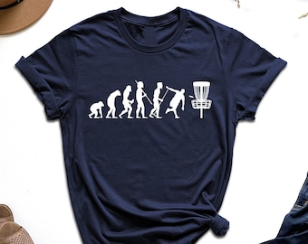 Disc Golf Evolution Shirt, Frisbee Golf Fan Shirt, Gift For Disc Golf Lover, Throwing Golf Shirt, Disc Golf Player Shirt, Disc Golf Club Tee