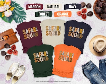 Safari Squad Shirt, Safari Trip Shirt, Zoo Shirt, Safari Summer Shirt, Family Vacation Tee, Safari Group Matching Shirt, Animal Lover Shirt