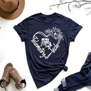 Telemetry Tech Shirt, Telemetry Technician Shirt, Nursing ECG Tshirt, Emergency Nurse Tshirt, Cardiologist Shirt, Cardiac Nurse Shirt, Shirt