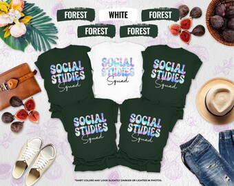 Social Studies Squad T-Shirt, History Shirt, Funny Teacher, History Major Shirt, Teacher Team Shirts, History Teacher, History Teacher Gifts