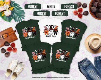 Halloween Dental Crew Shirt, Dental Office Group, Dental Halloween Crew Shirt, Funny Dental Hygienist Assistant, Tech Halloween Shirt Gifts