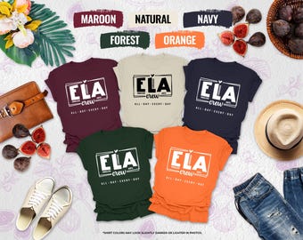 ELA Crew Shirt, ELA Cite Your Evidence T-shirt, Grammar Punctuation Shirt, Easy Tiger, English Teacher Shirt, Funny Gift for English Teacher