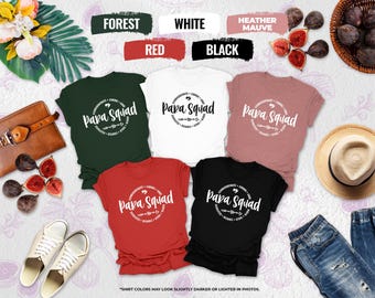 Para Squad Shirt, Paraprofessional TShirt, Para Gift, Para Teacher T Shirt, Paraprofessional Shirt, Funny Para Shirt, Para T Shirt, Para Tee